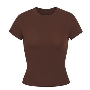 SKIMS Fits Everybody T-Shirt in Cocoa